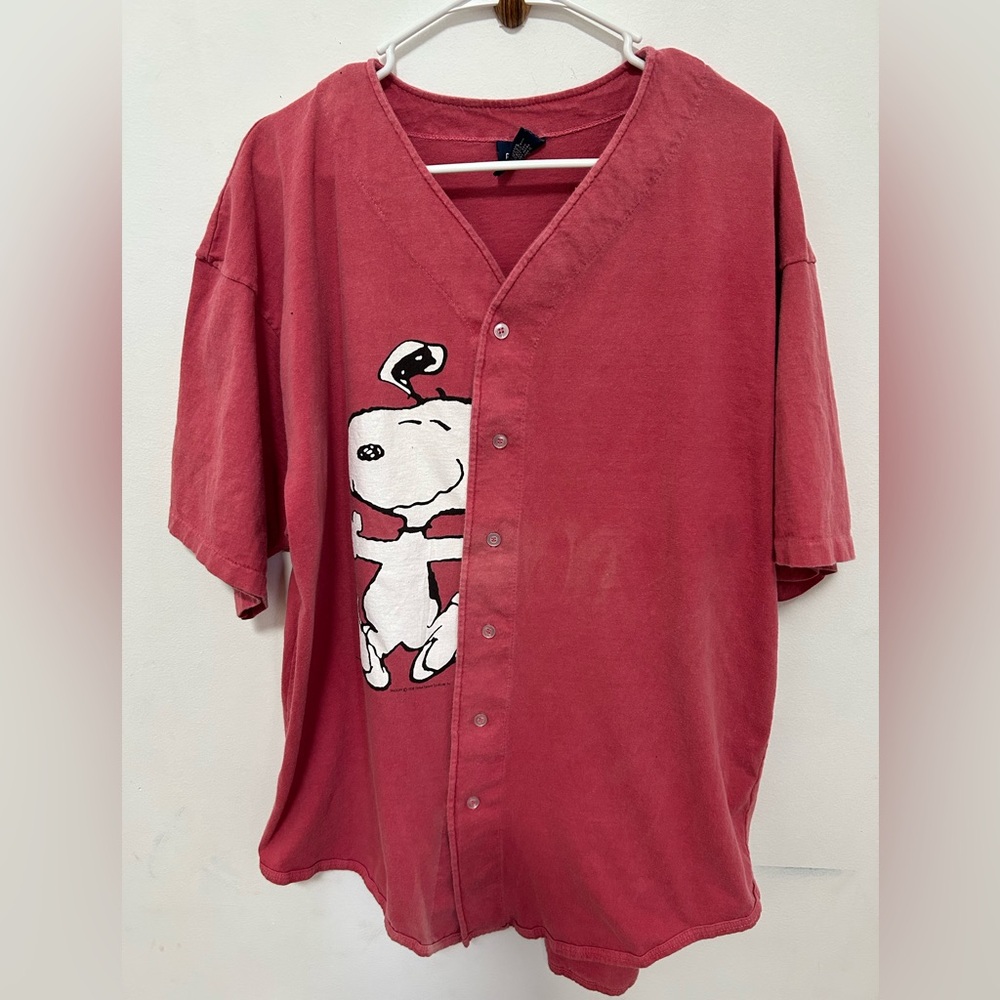 Vintage Snoopy Baseball Jersey  Single Stitch Size XL